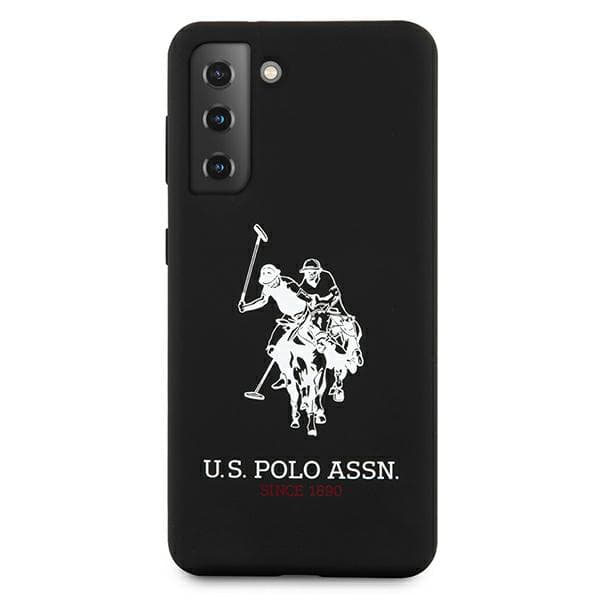 US Polo Silikone On Tone Etui til Galaxy S21 Sort