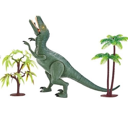 Dinosaurus valolla ja äänellä