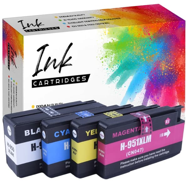 4x blækpatroner til HP H950XL CMYK GP