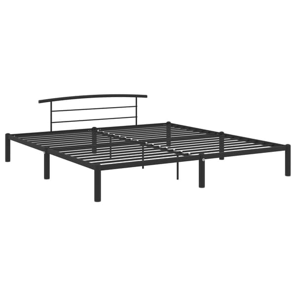 vidaXL sengestel sort metal 200 x 200 cm