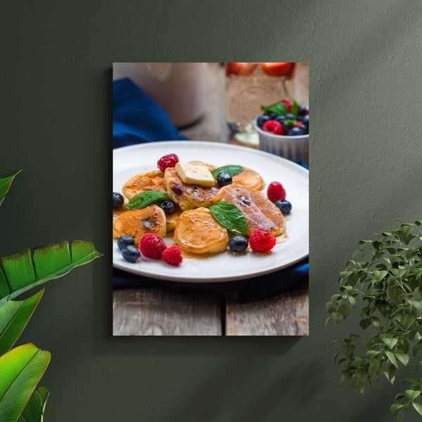 Canvastavla Pannkakor Kök 80x100 cm