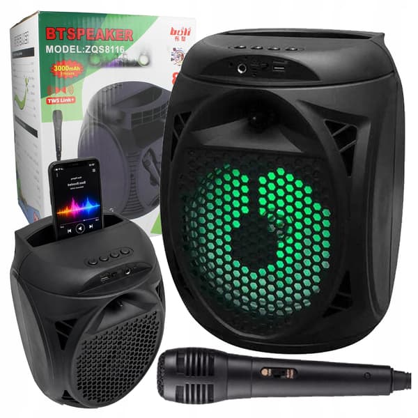 [paczc] Bärbar Bluetooth Karaoke-högtalare med mikrofon N50