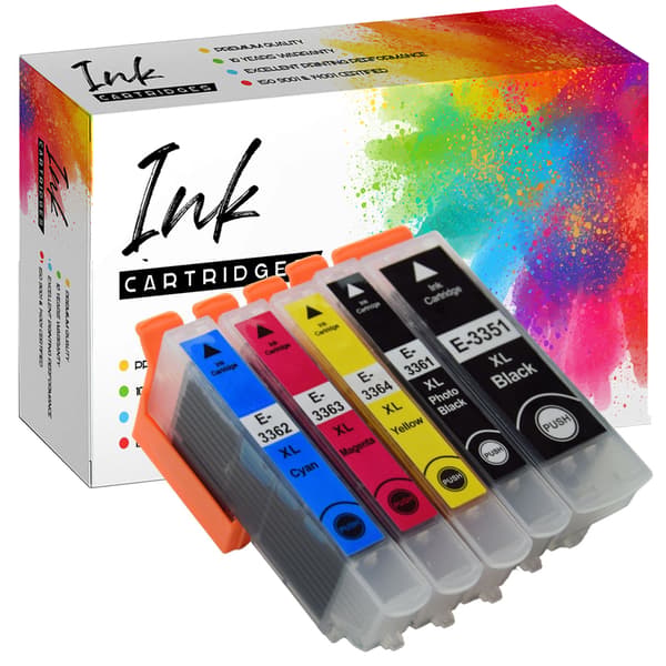 5x blæk til Epson GP-E3365XL CMYK