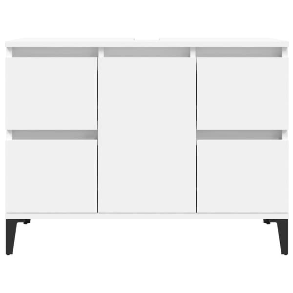 vidaXL Tvättställsskåp vit 80x33x60 cm