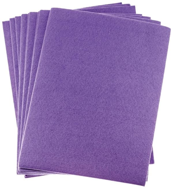 Filt A4 lilla 2mm 10 stk