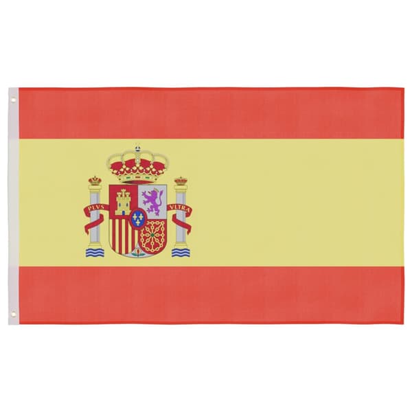 vidaXL Espanjan lippu, 90x150 cm