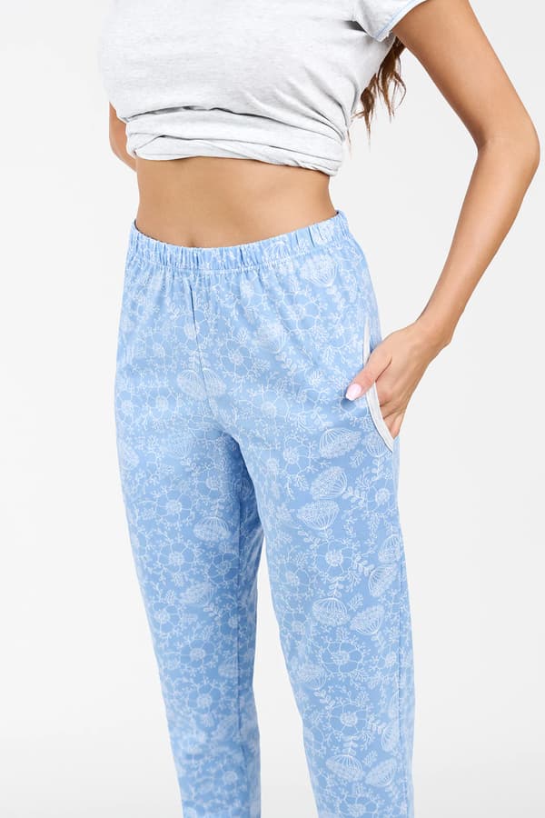 Jomala dampyjamas, kortärmad, långbyxor M