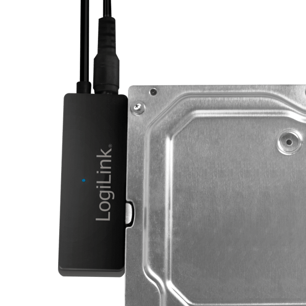 LogiLink 5 Gb/s USB 3.0 til SATA-adapter til harddisk/SSD og cd-drev op til 10 TB
