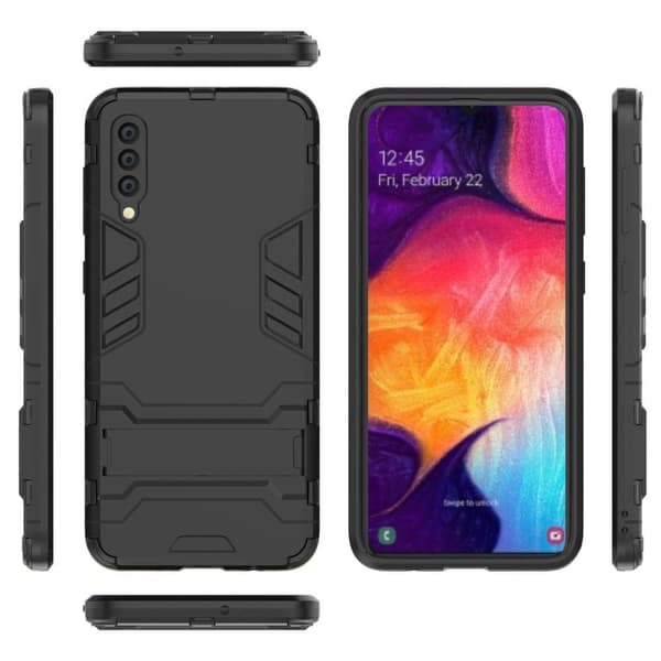 KickStand cover til Samsung Galaxy A50s / A50 / A30s - Sort
