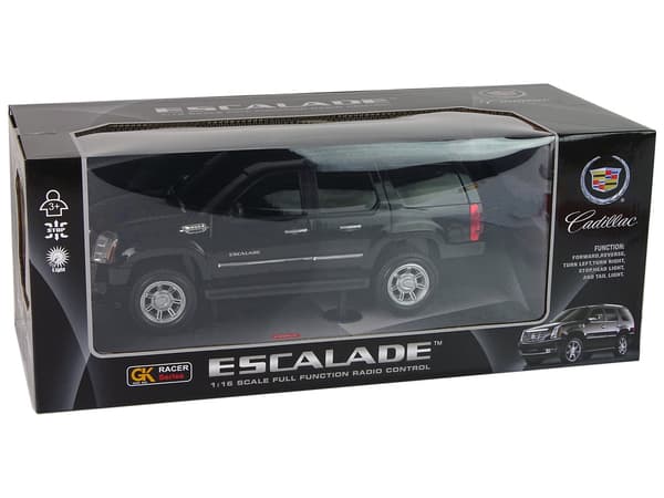 Bil Cadillac Escalade R/C Sorte lys lyd 1:16