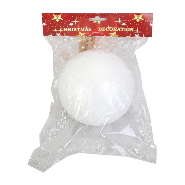 Frigolitkugle til selvdekoration 11,5 cm