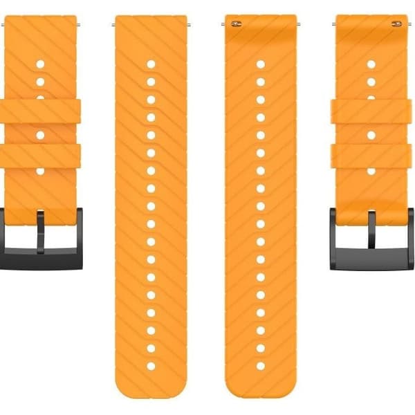Silikone rem til Suunto 9 24 mm - Orange