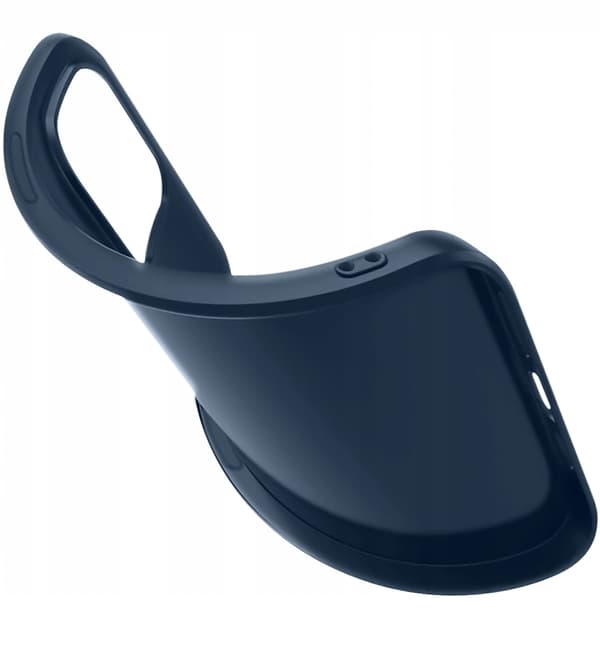 MAT MARINEBLÅ BAGSIDERET ETUI til Apple iPhone 14 + 9H GLAS