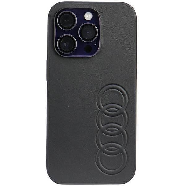 Audi kunstlædercover til iPhone 14 Pro, sort
