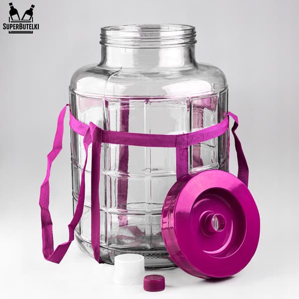 16 liters burk med plastlock + remmar