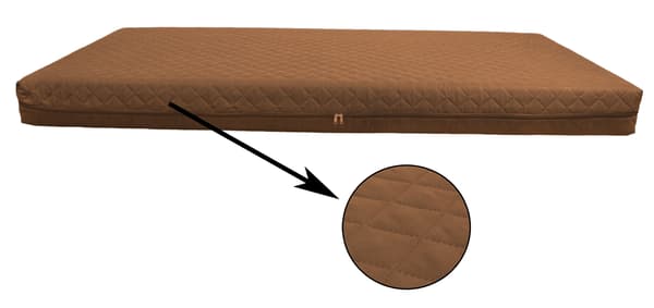 BEIGE QUILTAT MADRASSÖVERDRAG 70x180x16