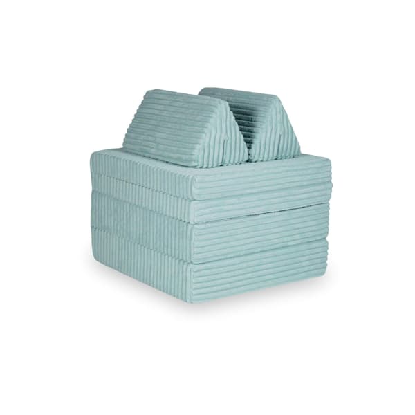 Montessori Standard Waffle Play Sofa Lys Mintgrøn