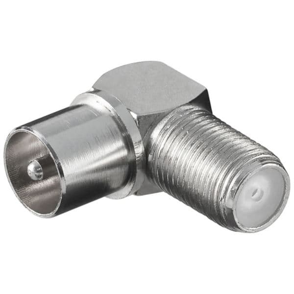 RF-pistoke/F-kulmapistokeadapteri