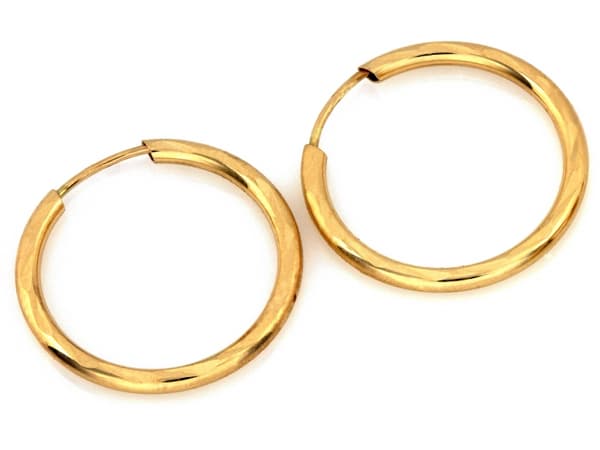 Guldörhängen 585 ring 14k guld modern design