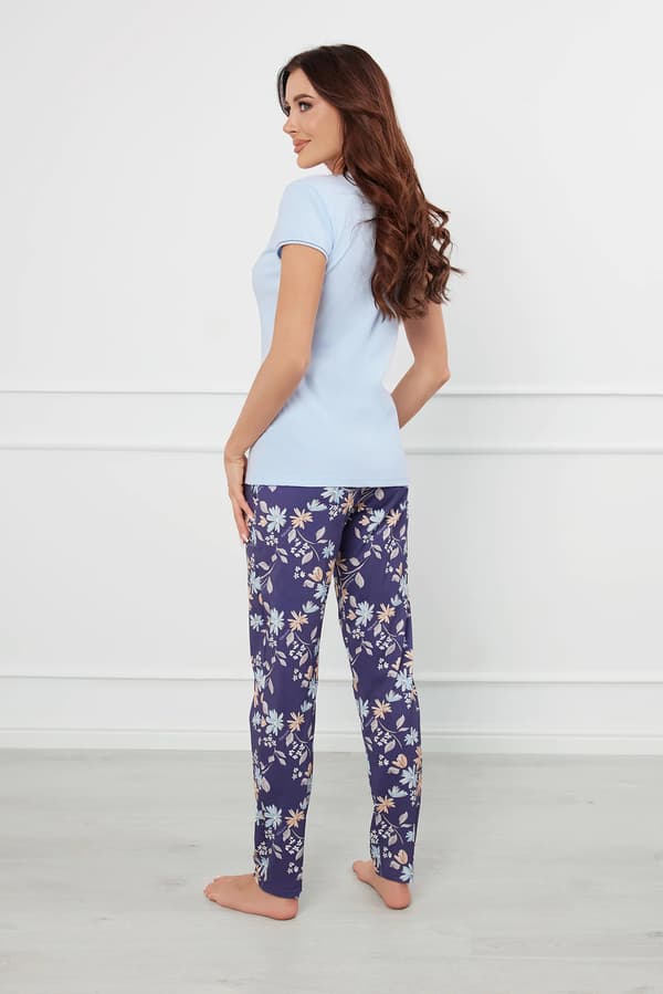 Pulia dampyjamas kortärmad, långbyxor S