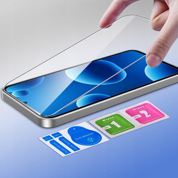FLIP ETUI til Samsung S25 FE Magnetisk Lukning Læder Sort + Glas