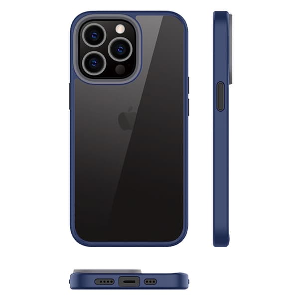 Fodral för iPhone 13 Pro, ERBORD Hybridskal, blå