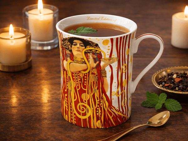 Gustav Klimt Judith posliinimuki, ylellinen lahjasetti
