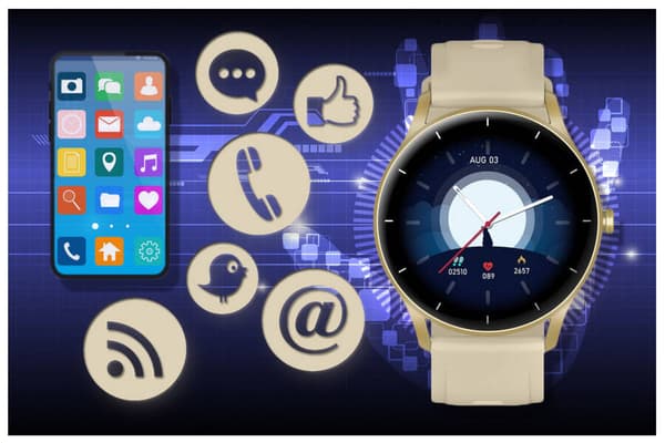Smartklocka unisex GRAVITY GT2-4 - Bluetooth-samtal, egna skivor (sg019d)