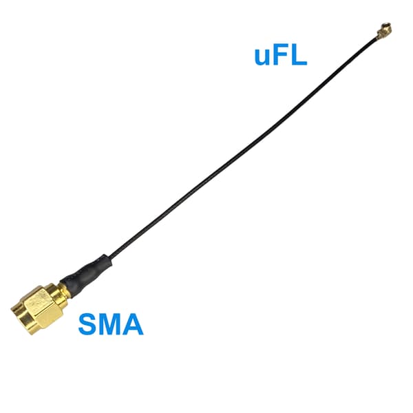 MHF4 naaras- / SMA-liitin RF0.81 80cm