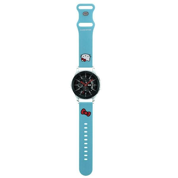 Hello Kitty Silikone Kitty Hoved Universalrem 22mm, Blå