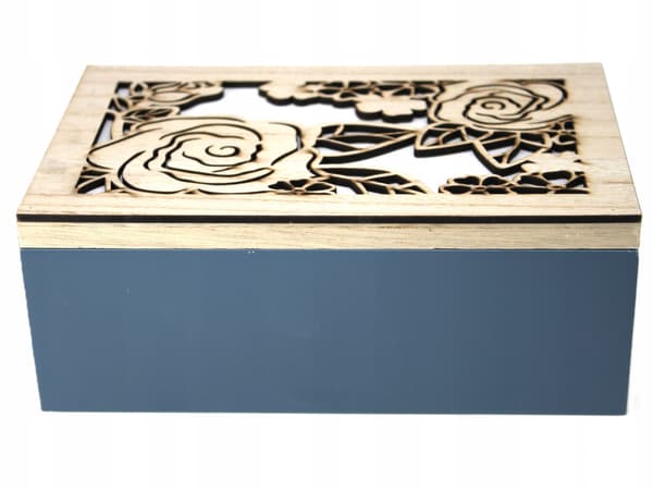 ELEGANT TRÄLÅDA MED ÖPPET LOCK