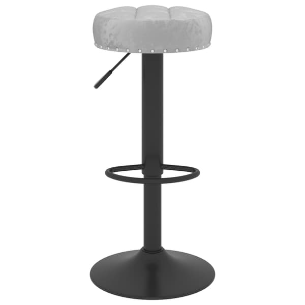 vidaXL Barstolar, set om 2, grå, klädda i sammet