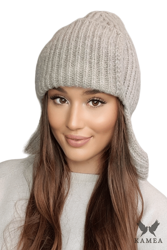 AMETHYST ushanka vintermössa, beige färg