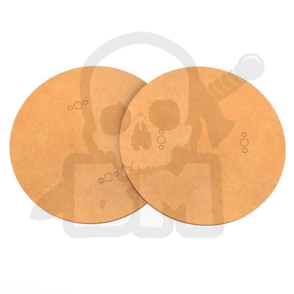 GSTU503401 MDF Rund Base 100mm Pakke x2