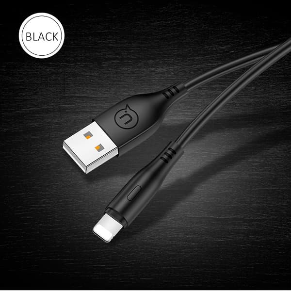 USAMS U18 USB-A - Lightning 2A -pikalatauskaapeli 1m musta