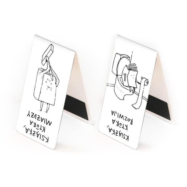 Magnetiskt bokmärke - Boken vecklas ut