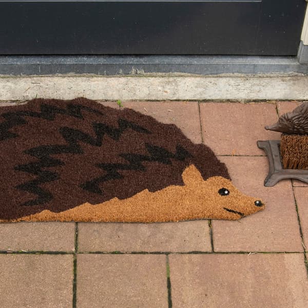 Dørmåtte af kokosfiber, pindsvin