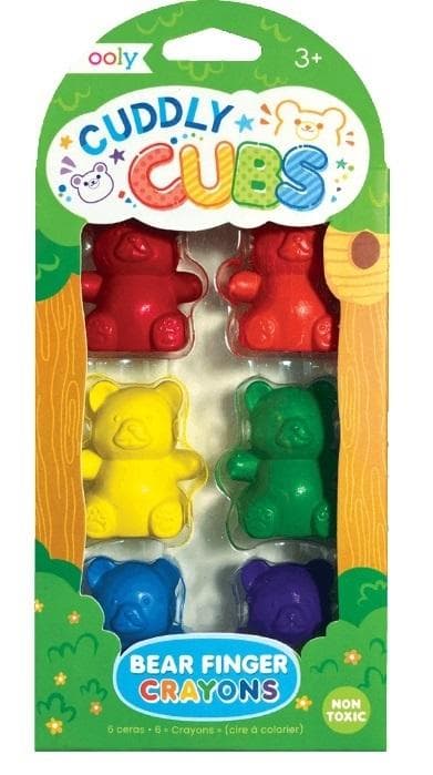 Cuddly Cubs bamse fingerfarver 6 stk.