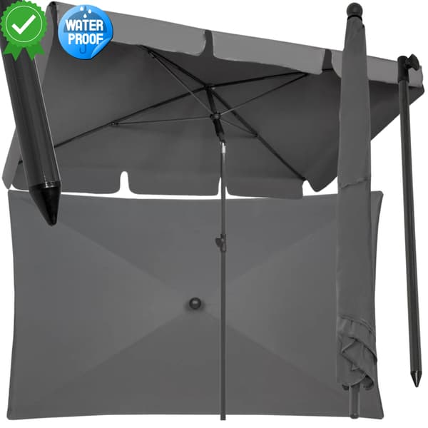 GRAFIT BALKONPARASOL 200X130CM REKTANGULÆR ARMOR HAVETERRASSE