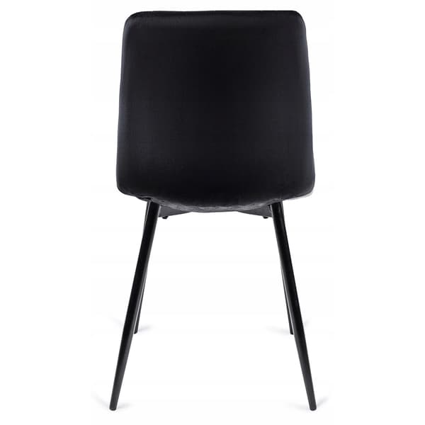 IBIS kläddd matstol svart sammet modern loft