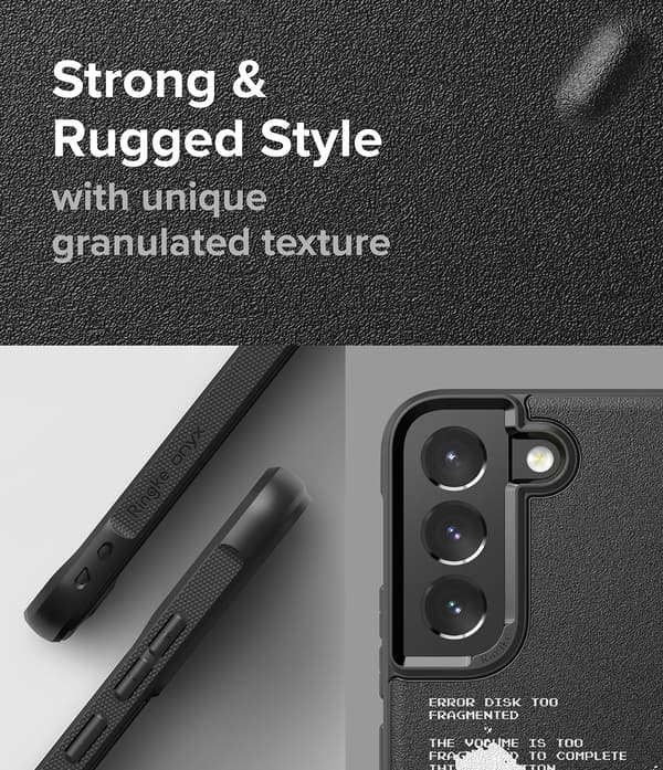Holdbart Galaxy S22+ Onyx Design X-cover i sort