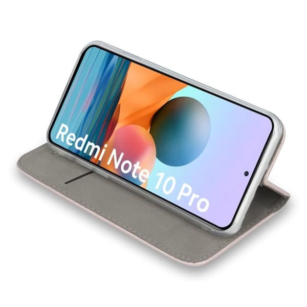 Pung-etui til Xiaomi Redmi Note 10 Pro + Glas, farve at vælge imellem