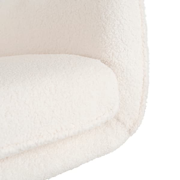 JACKSON Wingback Gyngestol Cremefarvet Bouclé/Moderne Eg