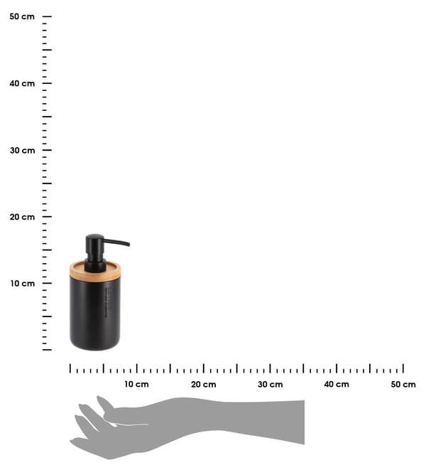 Loudis svart tvålpump 280 ml