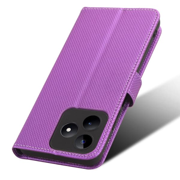 Realme Note 50 Flip-cover, Smart Magnet-pung, Lilla