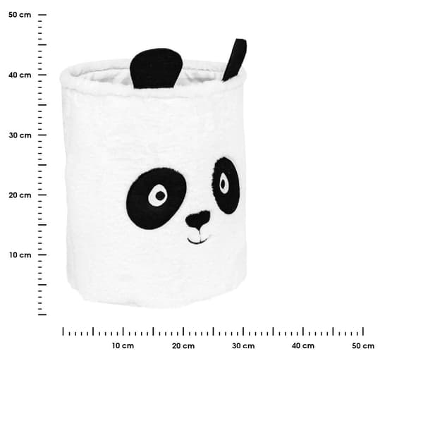 Legetøjskasse 40 cm hvid Panda