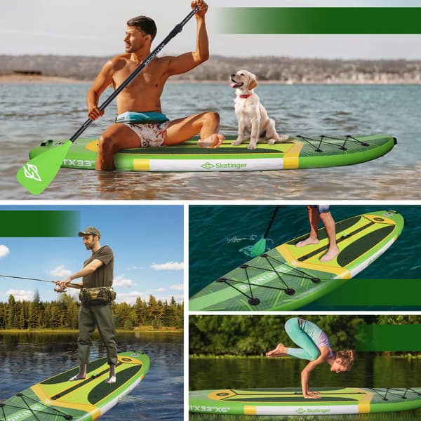 SUP SKATINGER Plan S Grön 335x84x15 cm (11') touringbräda