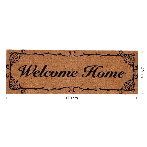 Stor entrémåtte, Welcome Home, 120x40 cm