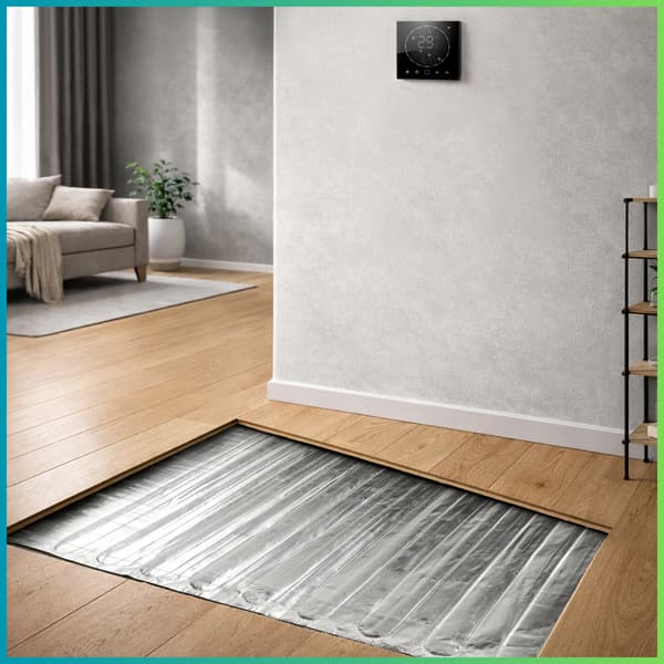 Varmemåtte under paneler | 6m2 med CLEAR.B termostat