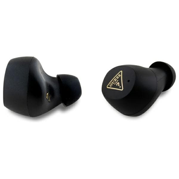 Guess TWS Bluetooth Grained Classic Logo Hovedtelefoner + Dockingstation, Blå